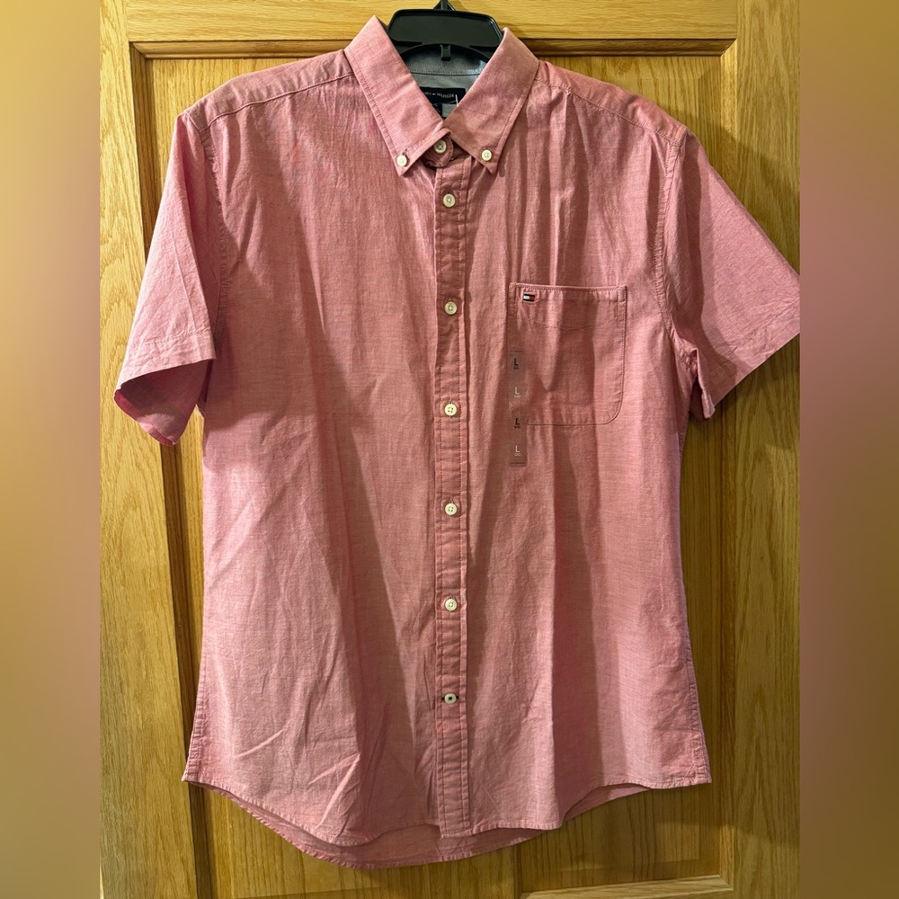 Tommy Hilfiger Pink Casual Button Down Shirt. Brand New with tags